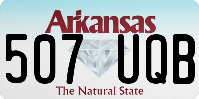 AR license plate 507UQB