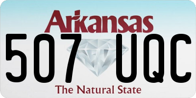 AR license plate 507UQC