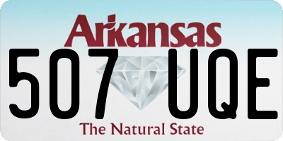 AR license plate 507UQE