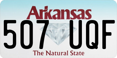 AR license plate 507UQF