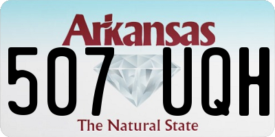AR license plate 507UQH