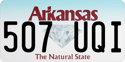 AR license plate 507UQI