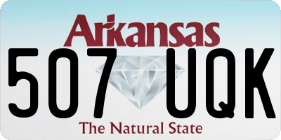 AR license plate 507UQK