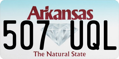 AR license plate 507UQL