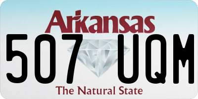 AR license plate 507UQM