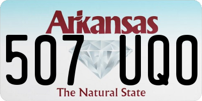 AR license plate 507UQO