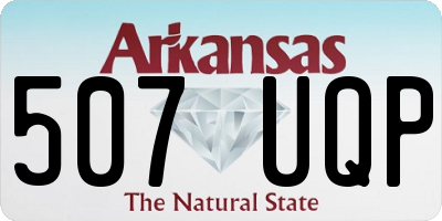AR license plate 507UQP