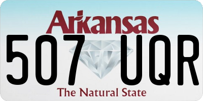 AR license plate 507UQR
