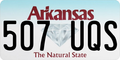 AR license plate 507UQS