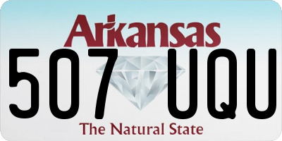 AR license plate 507UQU