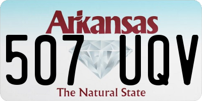 AR license plate 507UQV