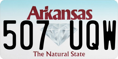 AR license plate 507UQW