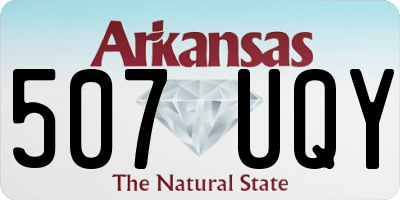 AR license plate 507UQY
