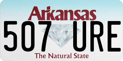AR license plate 507URE