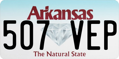 AR license plate 507VEP