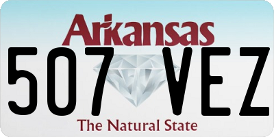 AR license plate 507VEZ