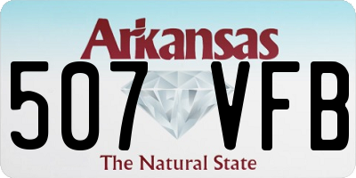 AR license plate 507VFB