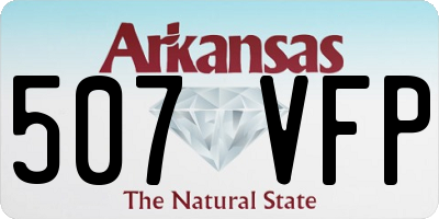 AR license plate 507VFP