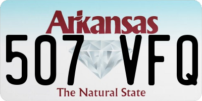 AR license plate 507VFQ