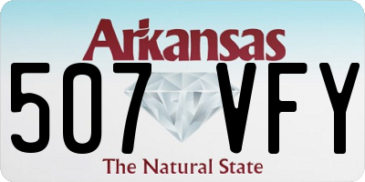 AR license plate 507VFY