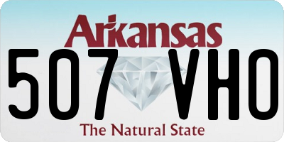 AR license plate 507VHO