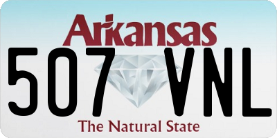AR license plate 507VNL