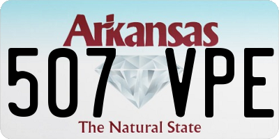 AR license plate 507VPE