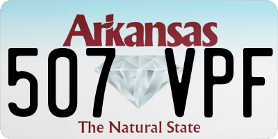 AR license plate 507VPF