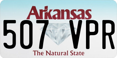 AR license plate 507VPR