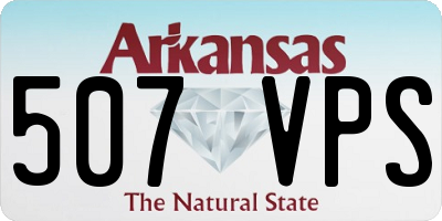 AR license plate 507VPS