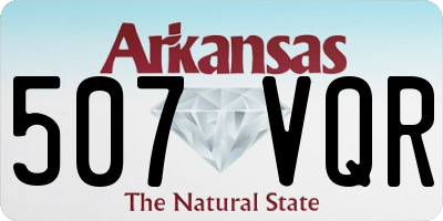 AR license plate 507VQR