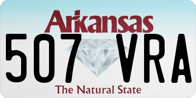 AR license plate 507VRA