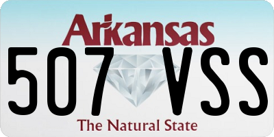 AR license plate 507VSS