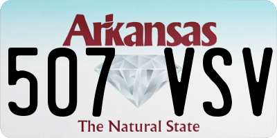 AR license plate 507VSV