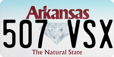 AR license plate 507VSX