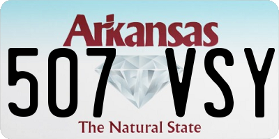 AR license plate 507VSY