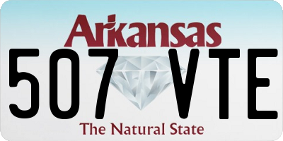 AR license plate 507VTE