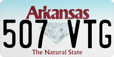 AR license plate 507VTG