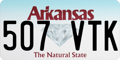 AR license plate 507VTK