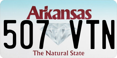 AR license plate 507VTN