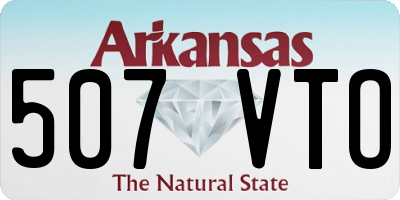 AR license plate 507VTO