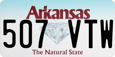 AR license plate 507VTW