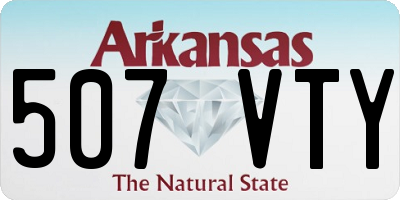 AR license plate 507VTY