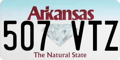 AR license plate 507VTZ