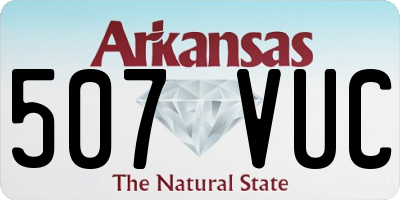 AR license plate 507VUC