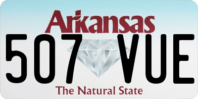 AR license plate 507VUE