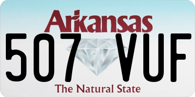 AR license plate 507VUF
