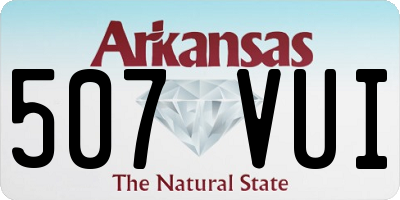 AR license plate 507VUI