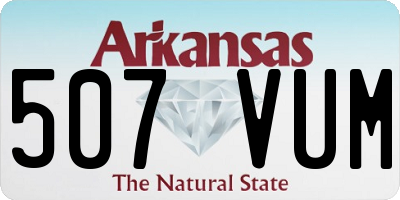 AR license plate 507VUM