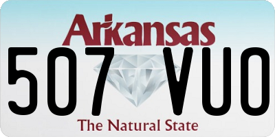 AR license plate 507VUO